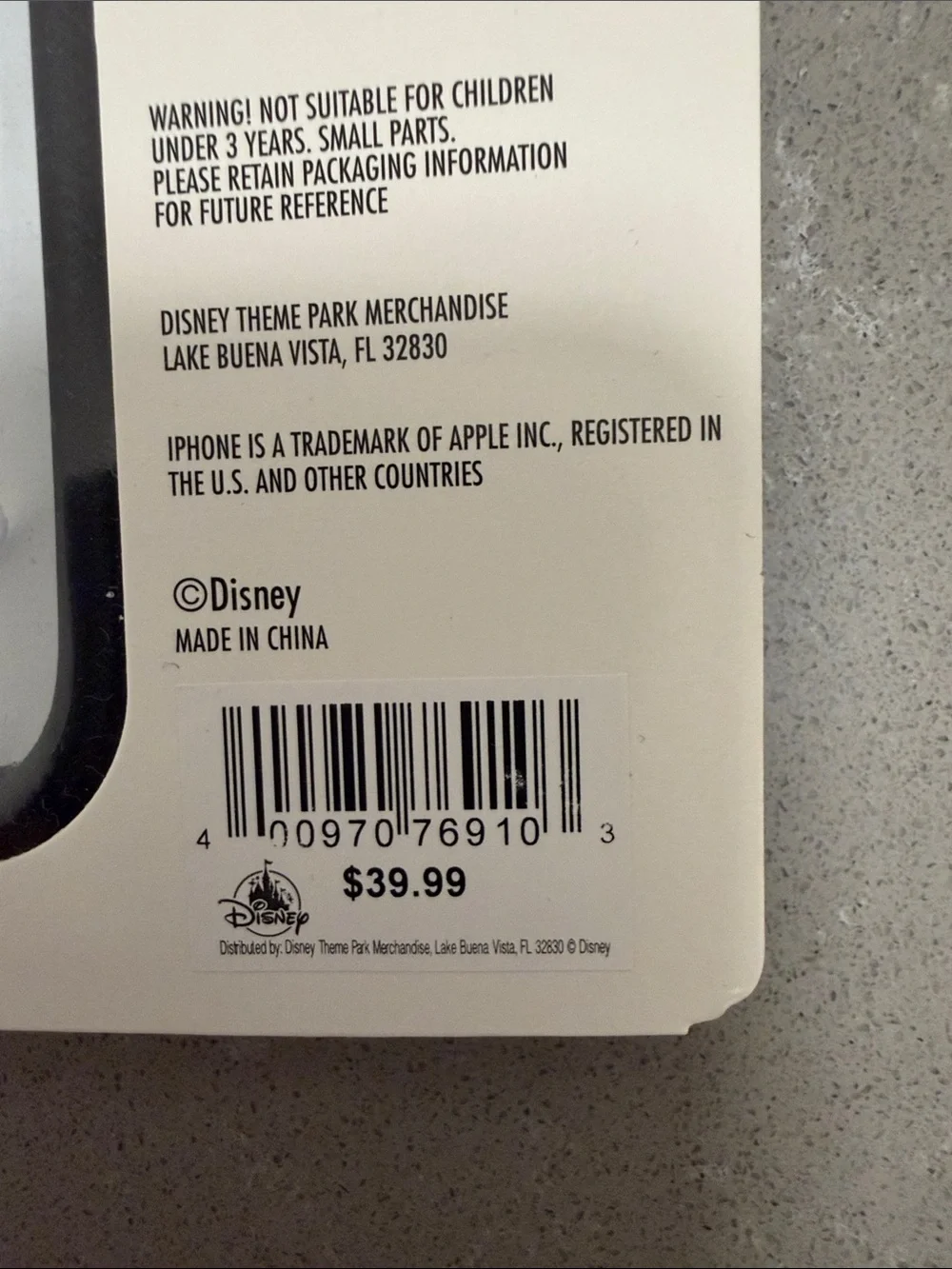 WDW Park Exclusive 50th Anniversary iPhone 14/15 Pro Max Protective Case